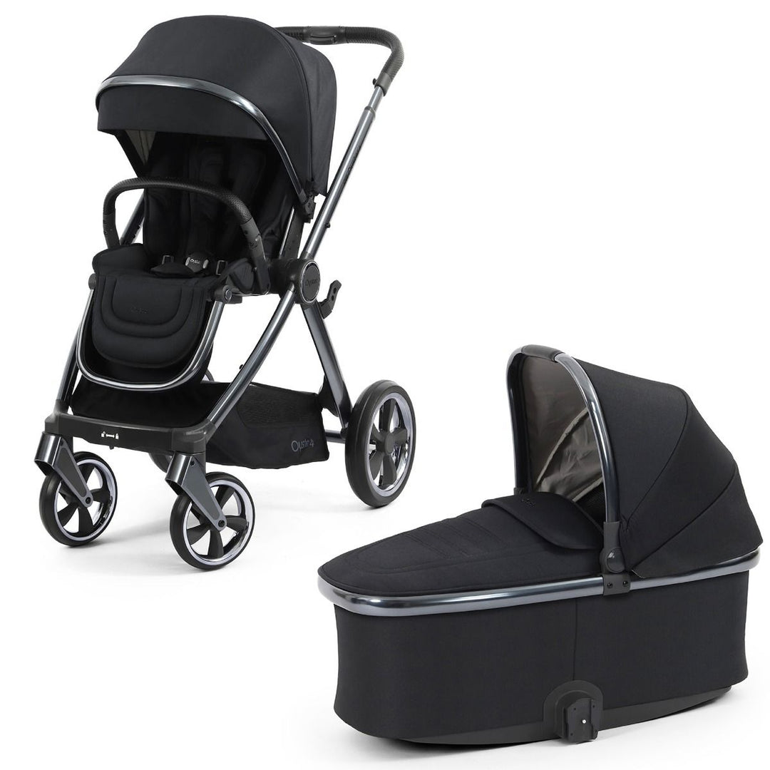 Babystyle Oyster 4 Essential 5 Piece Maxi - Cosi Pebble 360 Pro2 Bundle - Carbonite - Pramsy