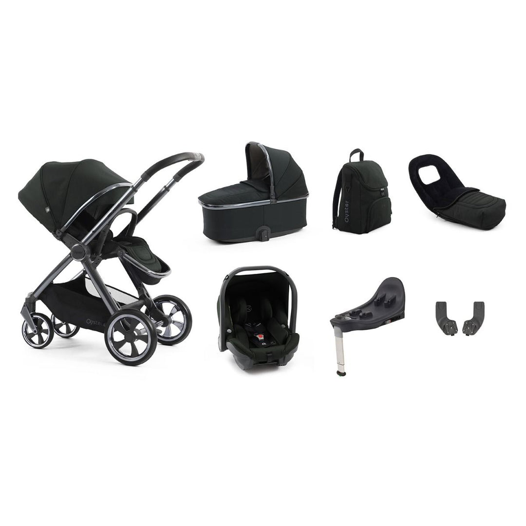 Babystyle Oyster 4 Luxury 7 Piece Capsule Bundle - Black Olive - Pramsy
