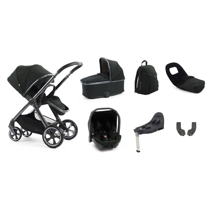 Babystyle Oyster 4 Luxury 7 Piece Capsule Bundle - Black Olive - Pramsy