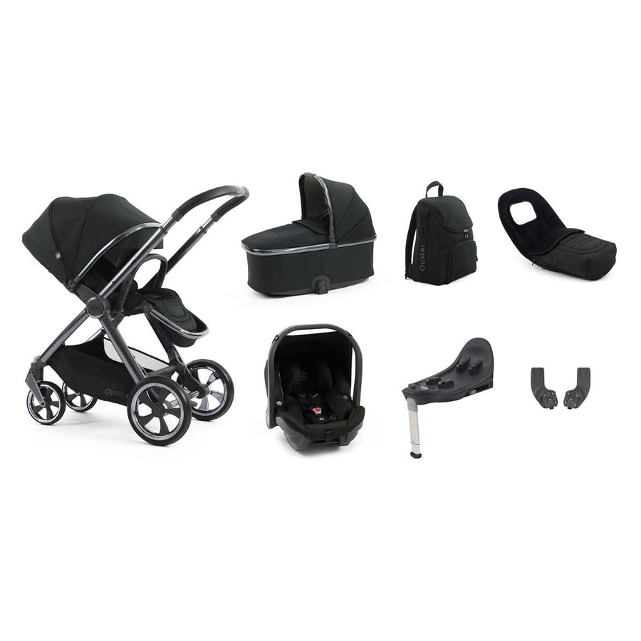 Babystyle Oyster 4 Luxury 7 Piece Capsule Bundle - Black Olive - Pramsy