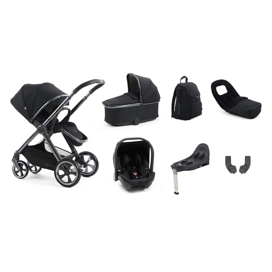 Babystyle Oyster 4 Luxury 7 Piece Capsule Bundle - Carbonite - Pramsy