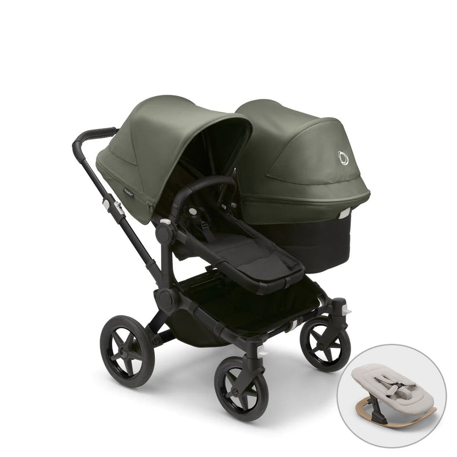 Bugaboo Donkey 5 Duo + FREE Newborn Rocker - Forest Green - Pramsy