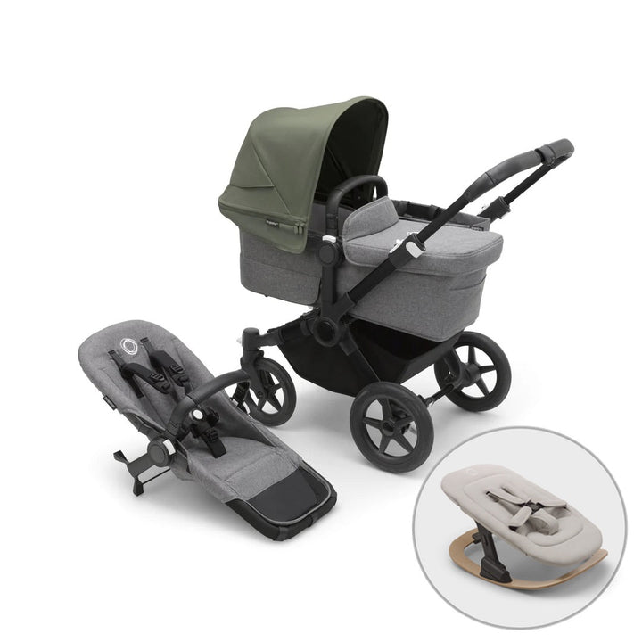 Bugaboo Donkey 5 Mono + FREE Newborn Rocker - Forest Green - Pramsy