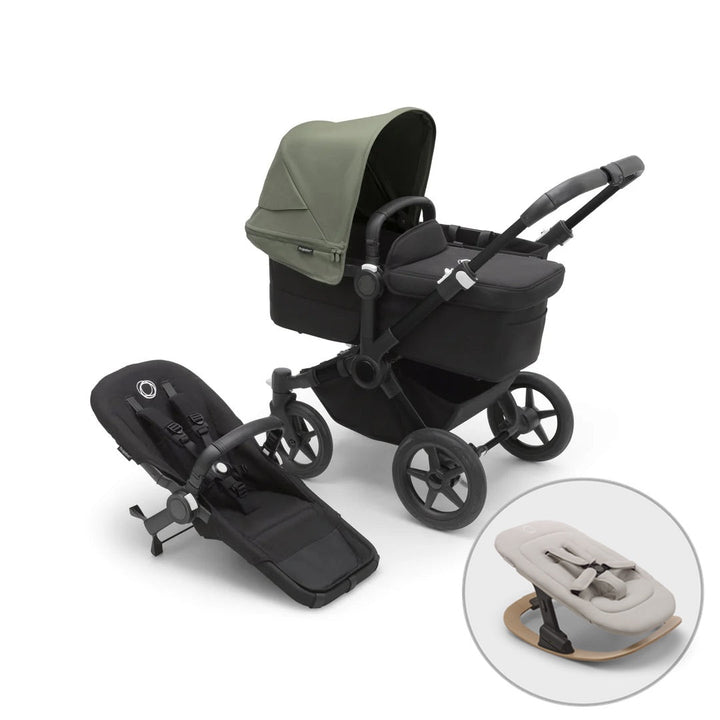Bugaboo Donkey 5 Mono + FREE Newborn Rocker - Forest Green - Pramsy
