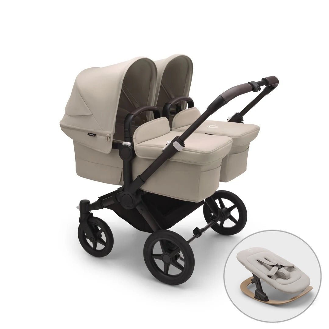 Bugaboo Donkey 5 Twin + FREE Newborn Rocker - Desert Taupe - Pramsy