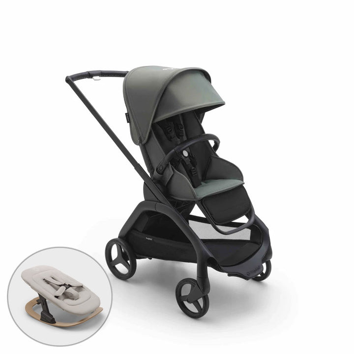 Bugaboo Dragonfly Complete + FREE Newborn Rocker - Forest Green - Pramsy