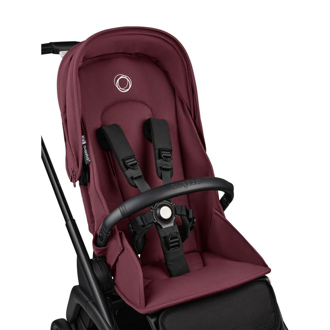 Bugaboo Dragonfly With Carrycot + Maxi - Cosi Pebble 360 Pro2 Bundle - Dark Cherry - Pramsy