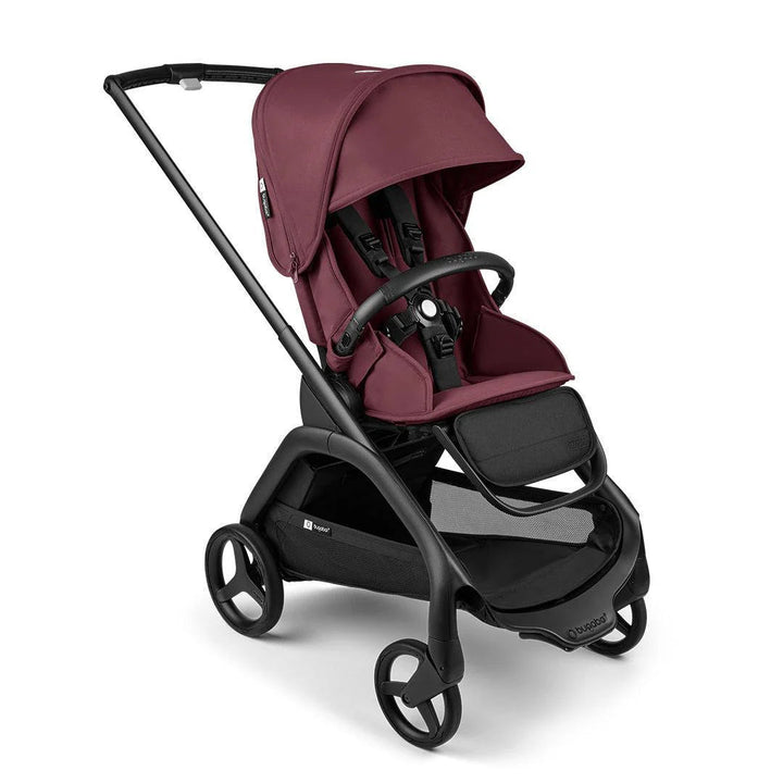 Bugaboo Dragonfly With Carrycot + Maxi - Cosi Pebble 360 Pro2 Bundle - Dark Cherry - Pramsy