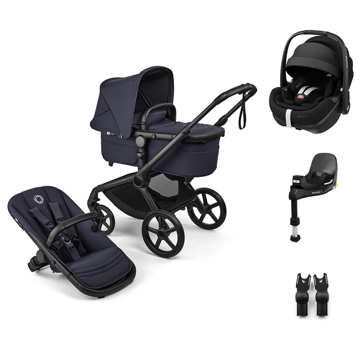 Bugaboo Fox 5 Renew + Pebble 360 Pro 2 Essential Bundle - Deep Indigo - Pramsy
