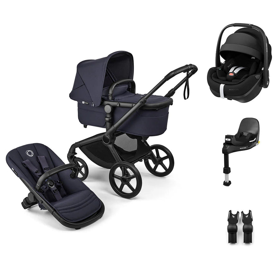 Bugaboo Fox 5 Renew + Pebble 360 Pro 2 Essential Bundle - Deep Indigo - Pramsy