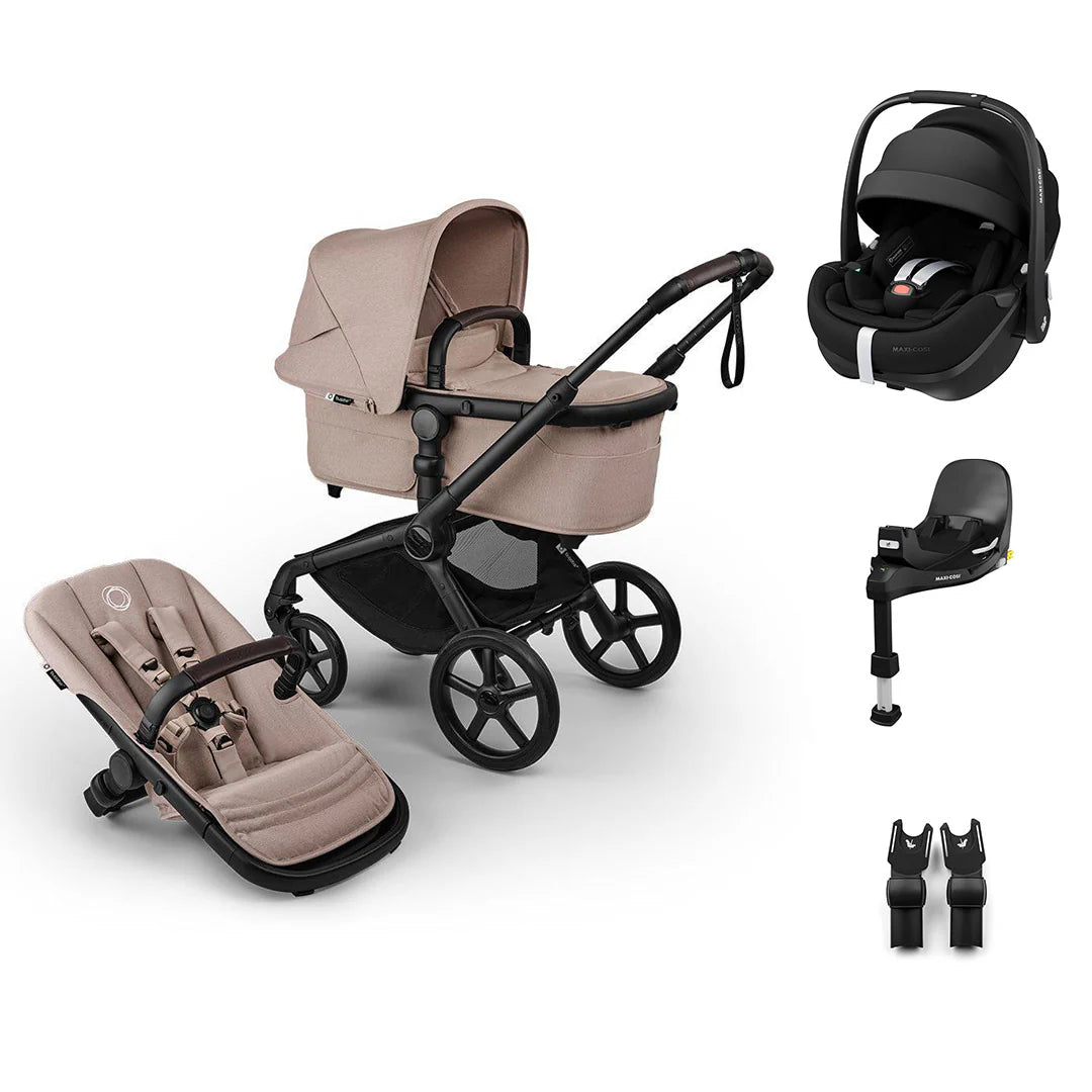 Bugaboo Fox 5 Renew + Pebble 360 Pro 2 Essential Bundle - Desert Taupe - Pramsy