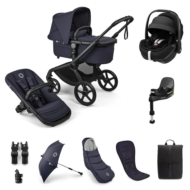 Bugaboo Fox 5 Renew + Pebble 360 Pro 2 Ultimate Bundle - Deep Indigo - Pramsy