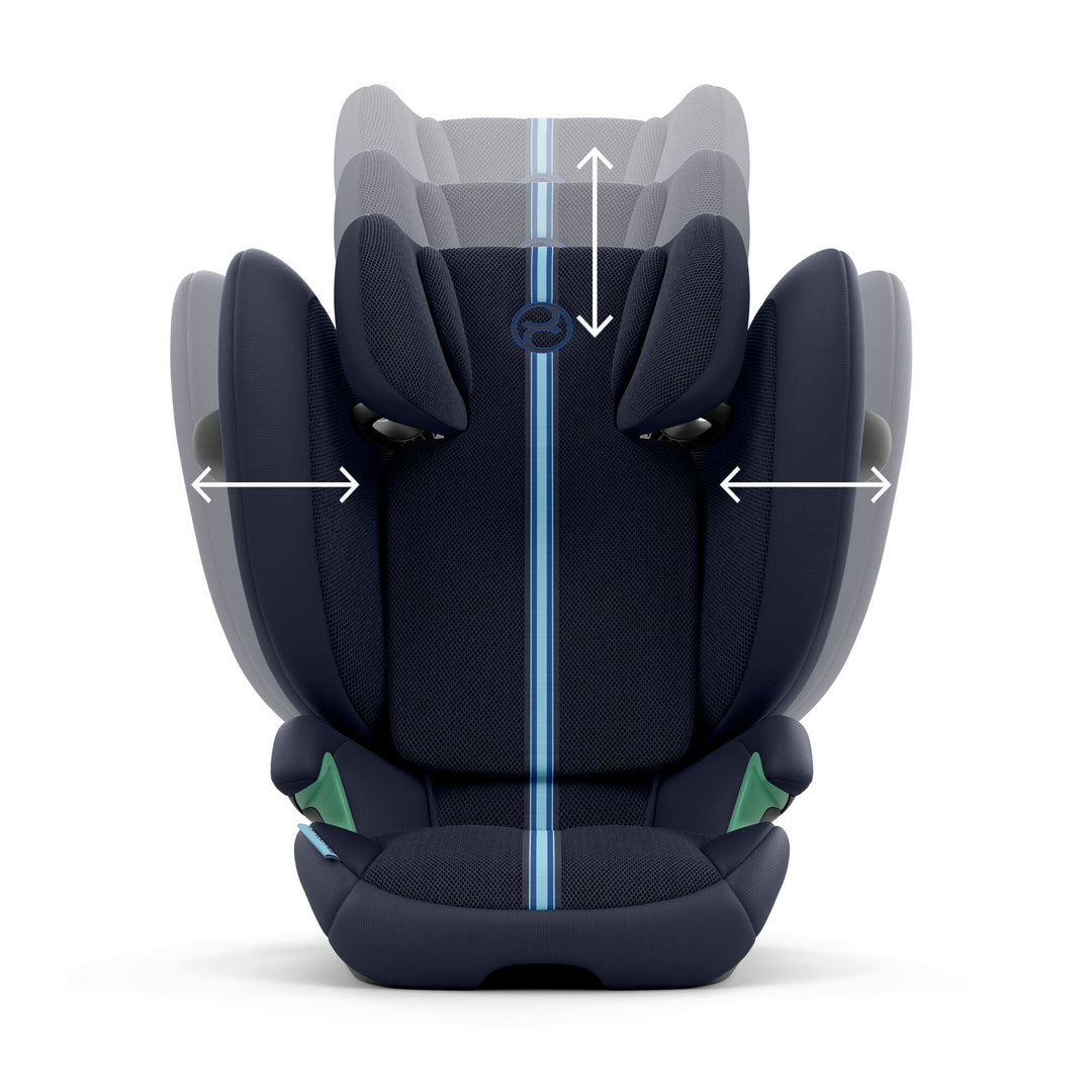 CYBEX Solution G2 i - Size Plus Folding Car Seat - Ocean Blue - Pramsy