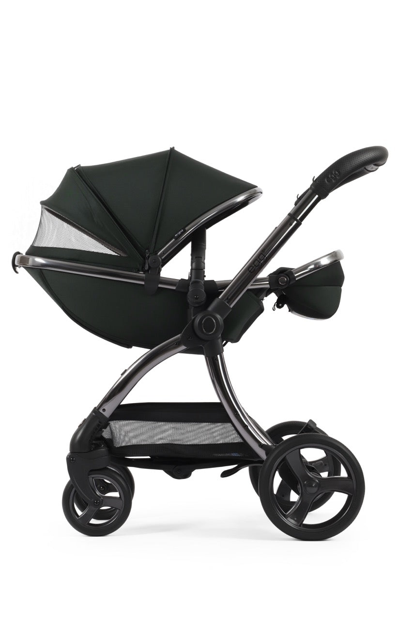 Egg3 Stroller & Carrycot Snuggle Bundle - Black Olive - Pramsy