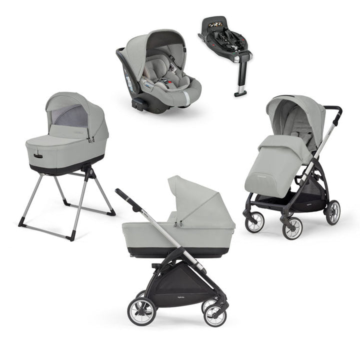 Inglesina Electa Quattro Travel System - Greenwich Silver - Pramsy