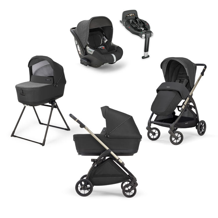 Inglesina Electa Quattro Travel System - Upper Black - Pramsy