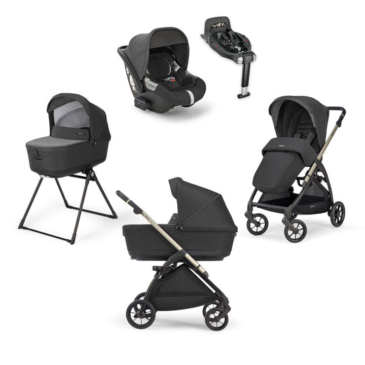 Inglesina Electa Quattro Travel System - Upper Black - Pramsy