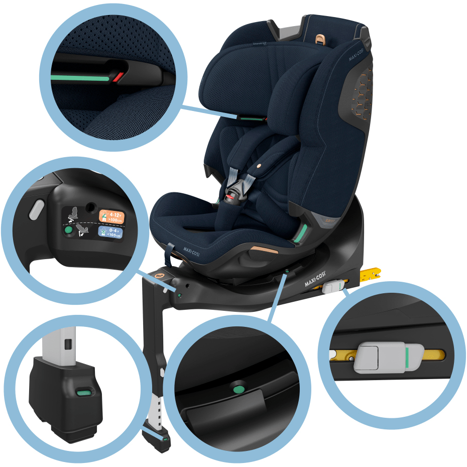 Maxi - Cosi Emerald 360 Pro Car Seat - Authentic Blue - Pramsy
