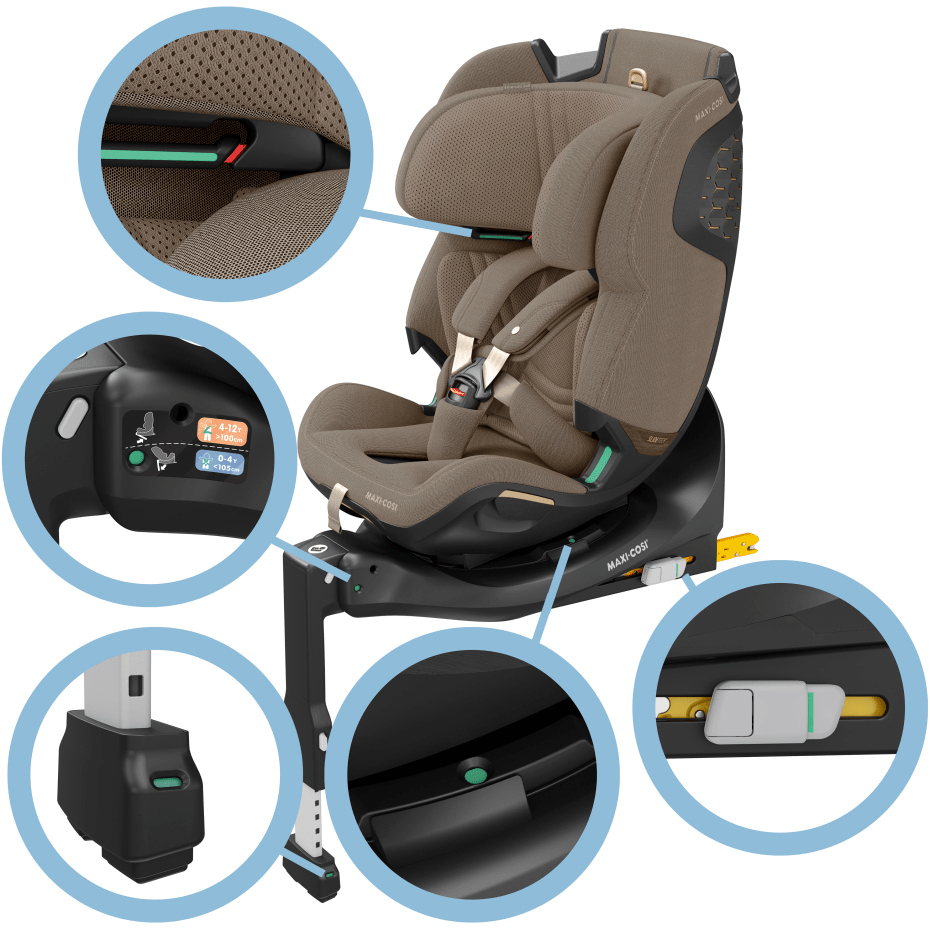 Maxi - Cosi Emerald 360 Pro Car Seat - Authentic Truffle - Pramsy