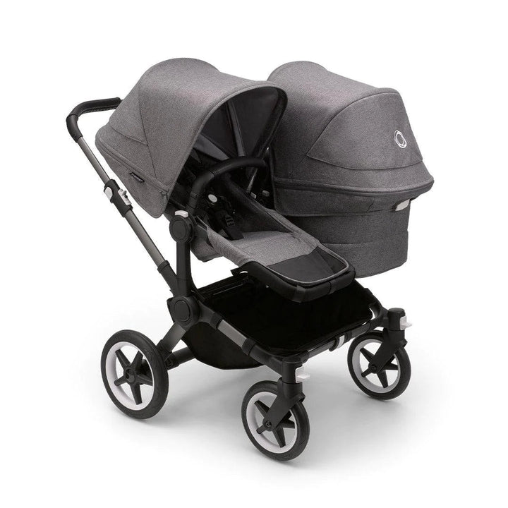 Bugaboo Donkey 5 Duo + Maxi-Cosi Pebble 360 Deluxe Bundle - Grey Melange - Pramsy