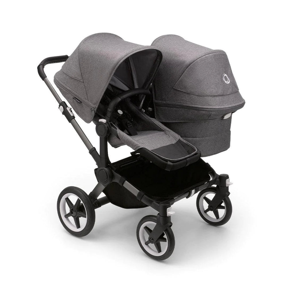 Bugaboo Donkey 5 Duo + Maxi-Cosi Pebble 360 Pro Deluxe Bundle - Grey Melange - Pramsy