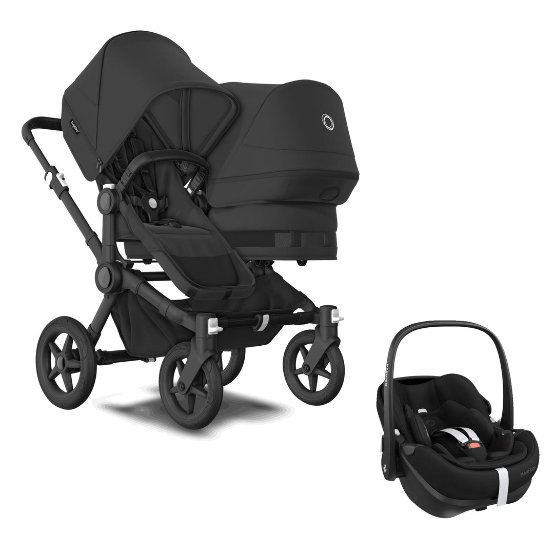 Bugaboo Donkey 5 Duo Midnight Black + FREE Maxi-Cosi Pebble 360 Pro - Pramsy