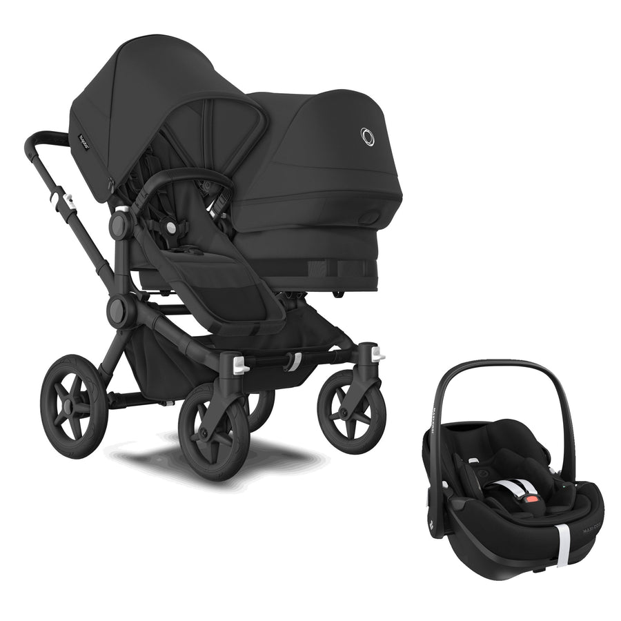Bugaboo Donkey 5 Duo Midnight Black + FREE Maxi-Cosi Pebble 360 Pro - Pramsy