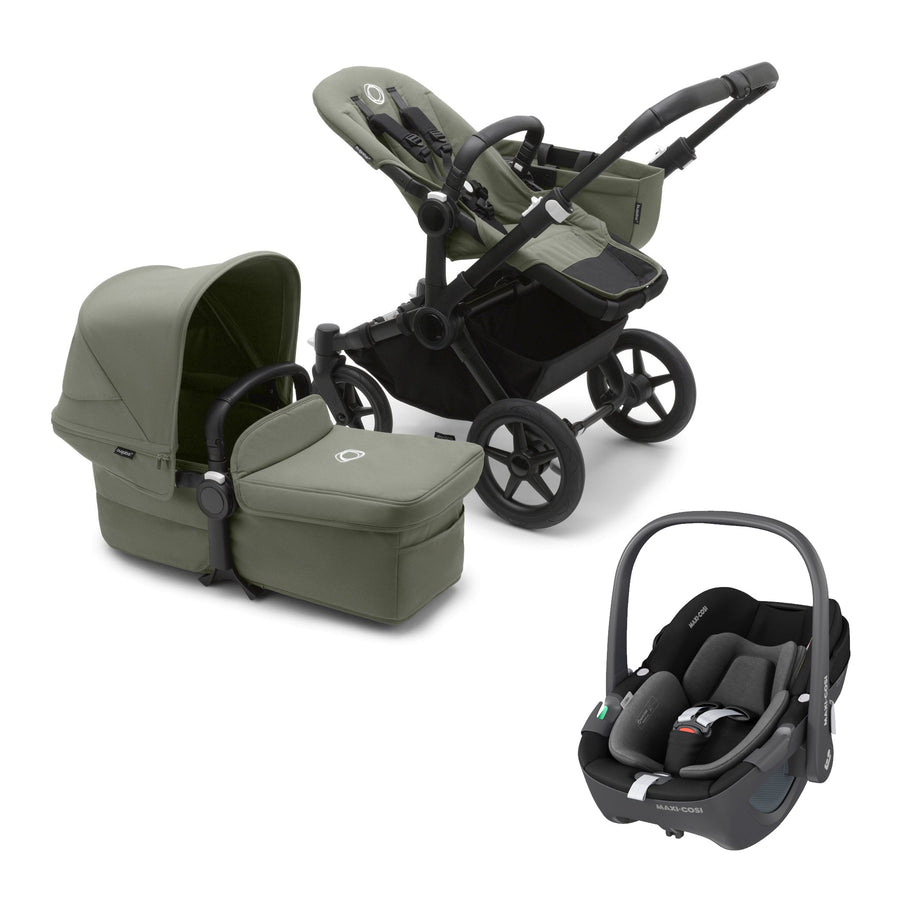 Bugaboo Donkey 5 Mono Forest Green + FREE Maxi-Cosi Pebble 360 - Pramsy