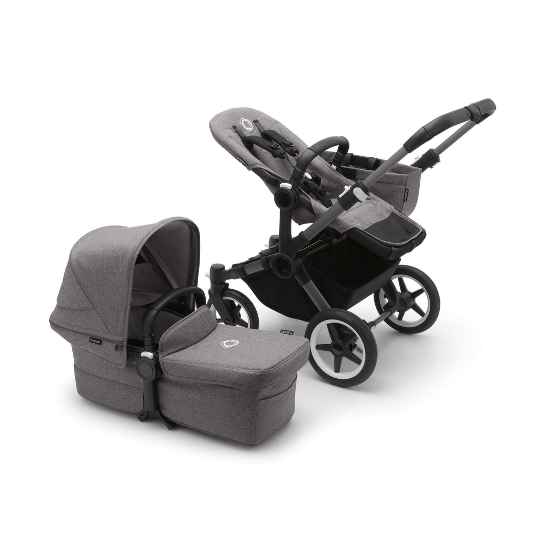 Bugaboo Donkey 5 Mono Grey Melange + FREE Maxi-Cosi Pebble 360 - Pramsy