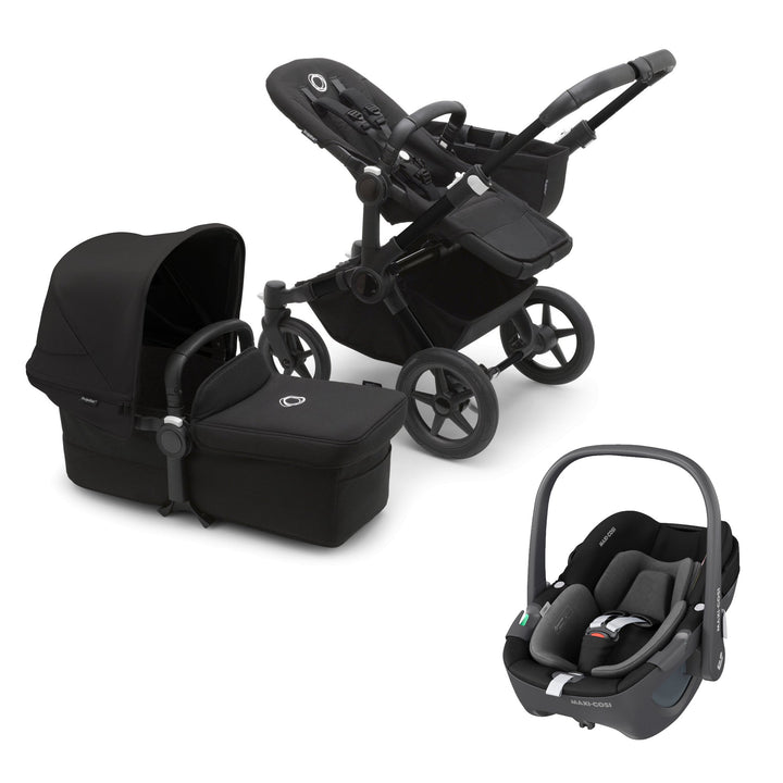 Bugaboo Donkey 5 Mono Midnight Black + FREE Maxi-Cosi Pebble 360 - Pramsy
