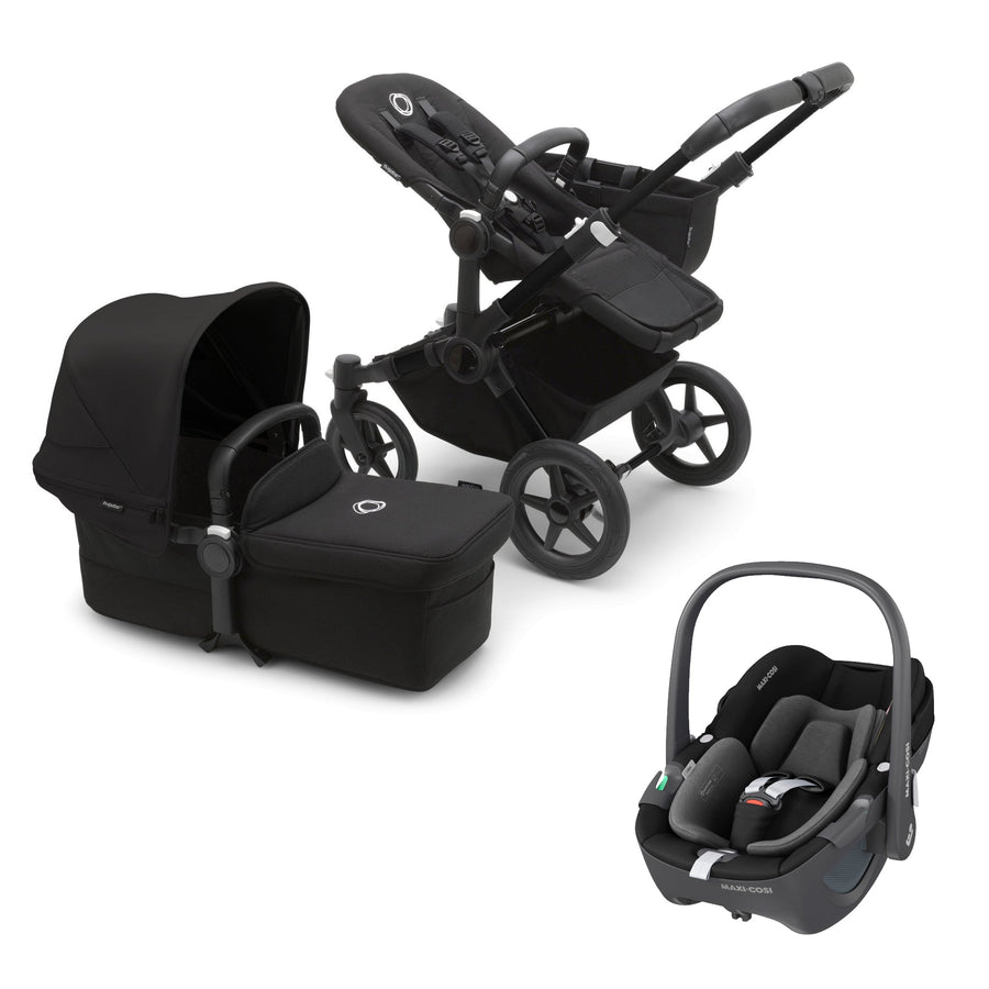 Bugaboo Donkey 5 Mono Midnight Black + FREE Maxi-Cosi Pebble 360 - Pramsy