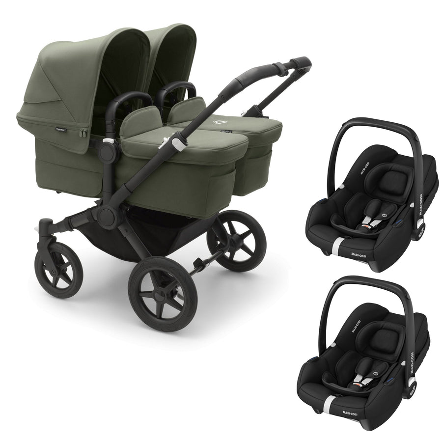 Bugaboo Donkey 5 Twin Forest Green + 2 FREE Maxi-Cosi CabrioFix i-Size - Pramsy