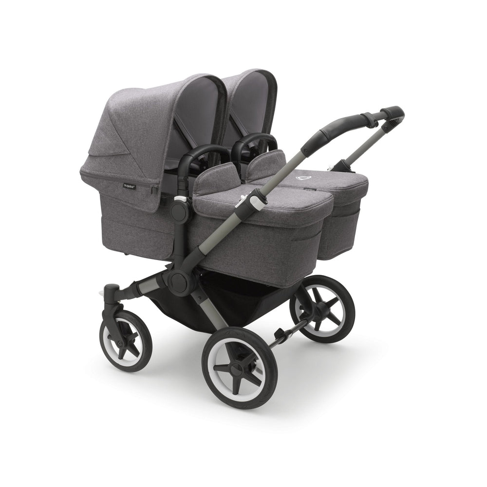 Bugaboo Donkey 5 Twin Grey Melange + 2 FREE Maxi-Cosi CabrioFix i-Size - Pramsy
