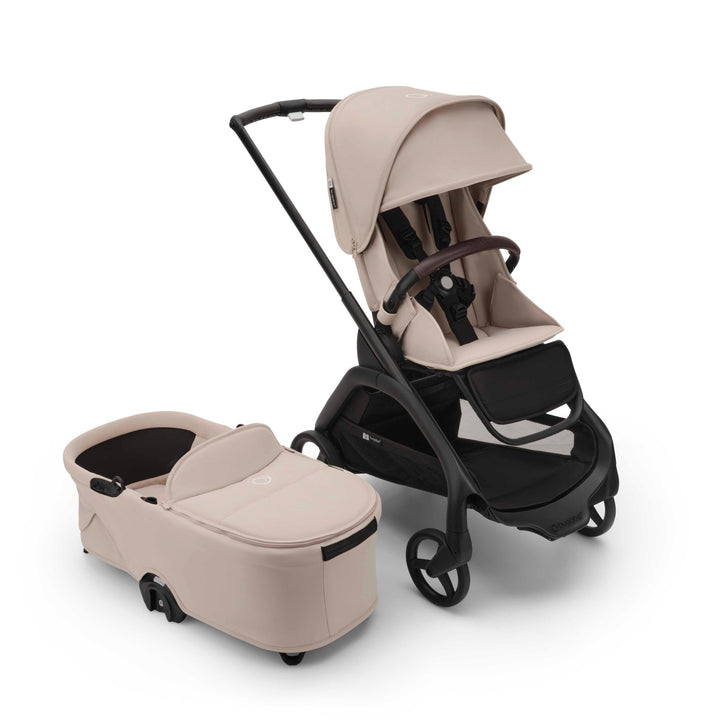 Bugaboo Dragonfly With Carrycot + Maxi-Cosi Pebble 360 Complete Bundle - Desert Taupe - Pramsy