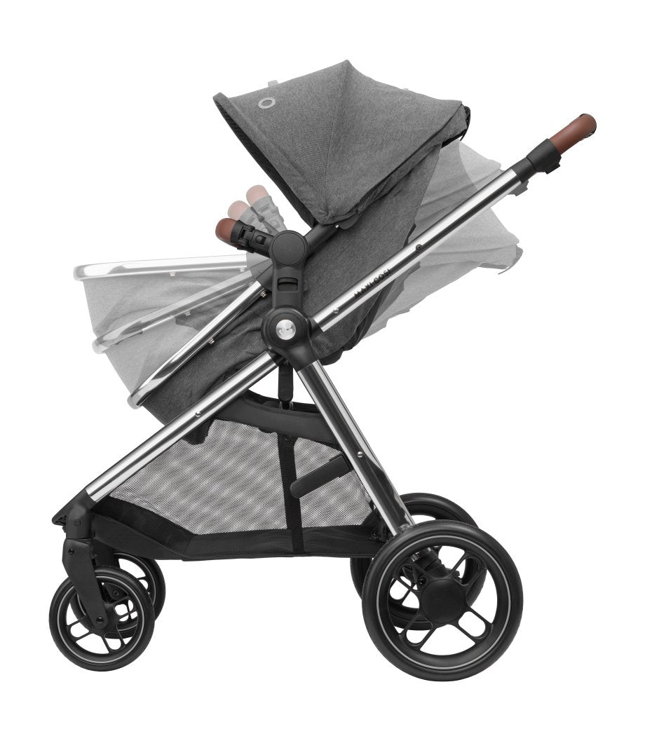 Maxi Cosi Zelia 3 Luxe Pushchair - Twillic Grey - Pramsy