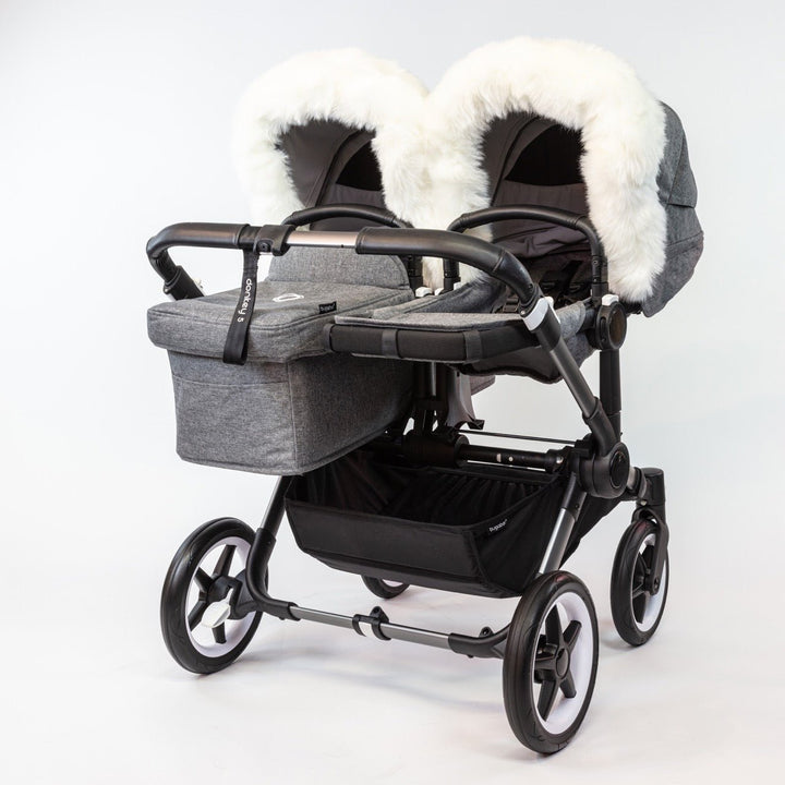 Pramsy Deluxe Faux Fur Trim for Canopies - Polar Bear White