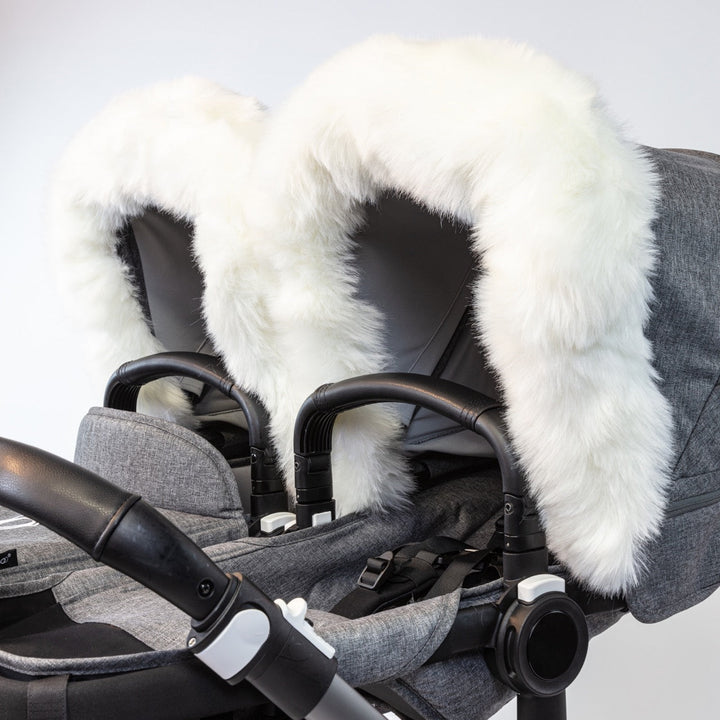 Pramsy Deluxe Faux Fur Trim for Canopies - Polar Bear White