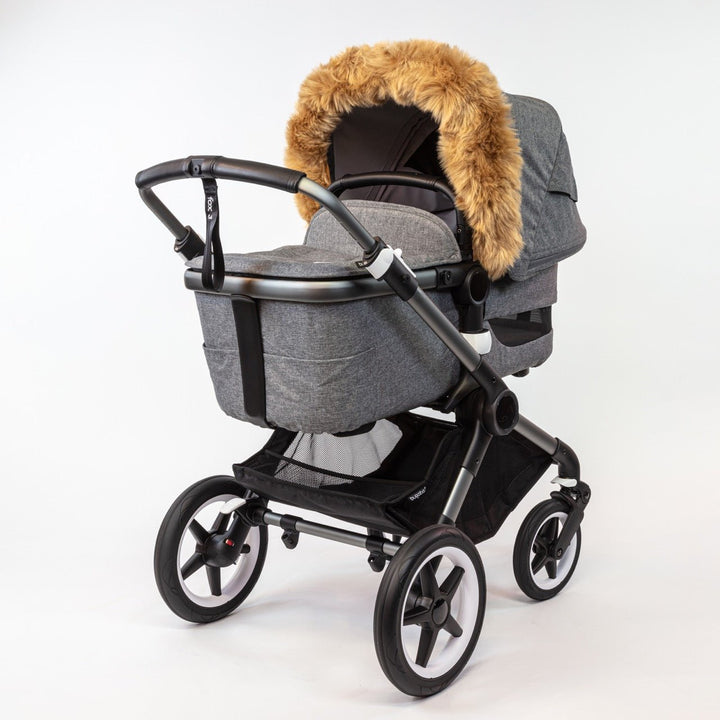 Pramsy Deluxe Faux Fur Trim for Canopies - Tan