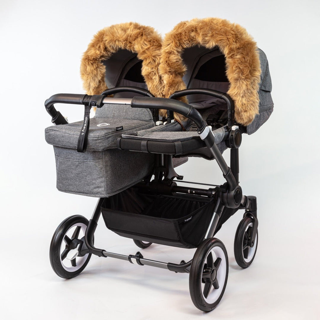 Pramsy Deluxe Faux Fur Trim for Canopies - Tan