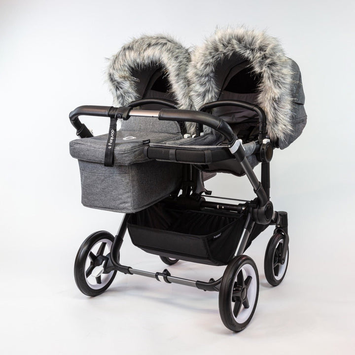 Pramsy Faux Fur Trim for Canopies - Sparkle Husky