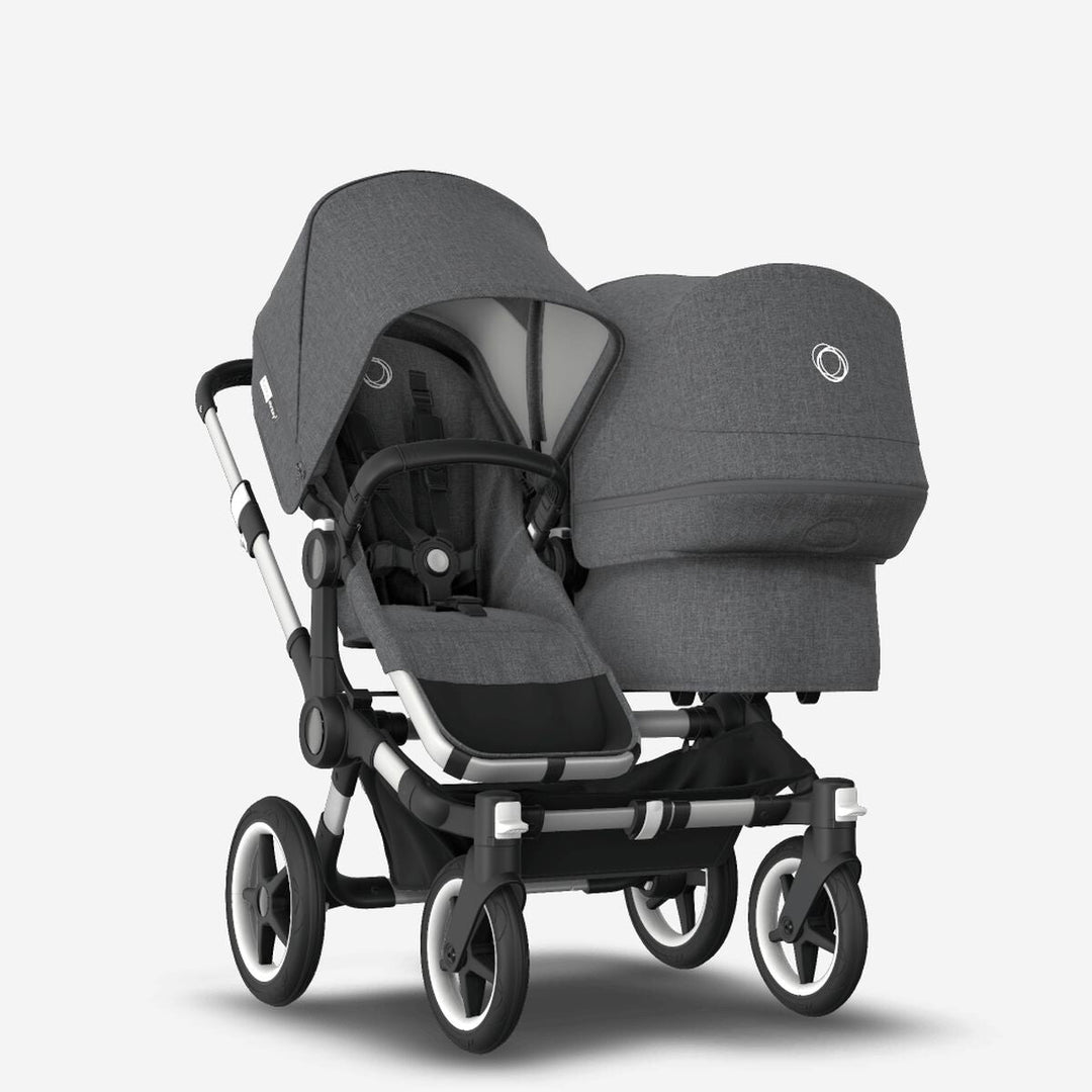 Refurbished Bugaboo Donkey 3 Duo - Grey Melange and Silver Chassis