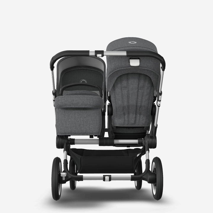 Refurbished Bugaboo Donkey 3 Twin - Grey Melange and Silver Chassis