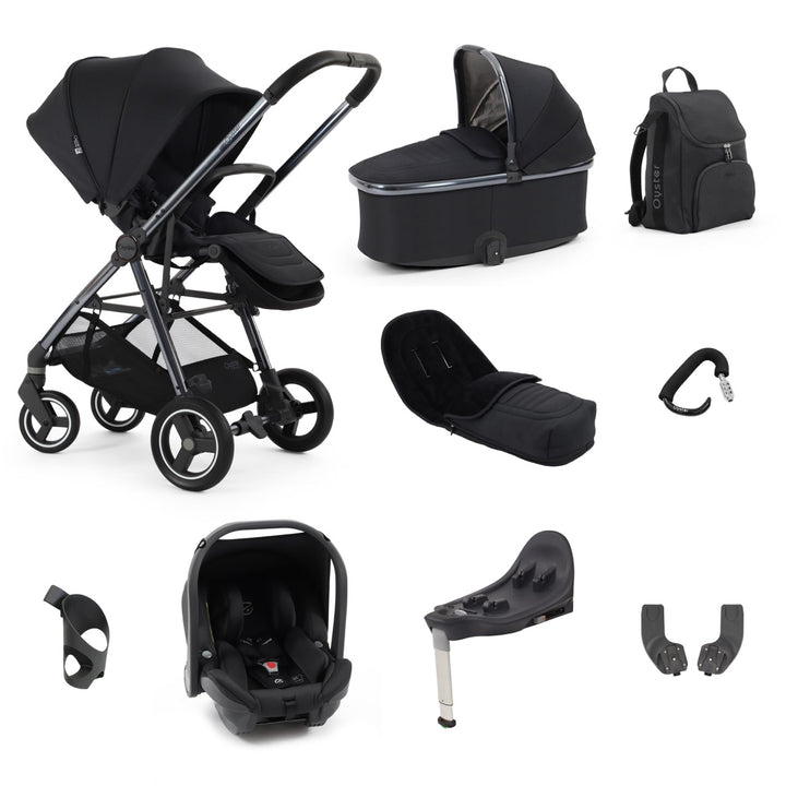 BabyStyle Oyster Gravity+ 9 Piece Package - Carbonite - Pramsy