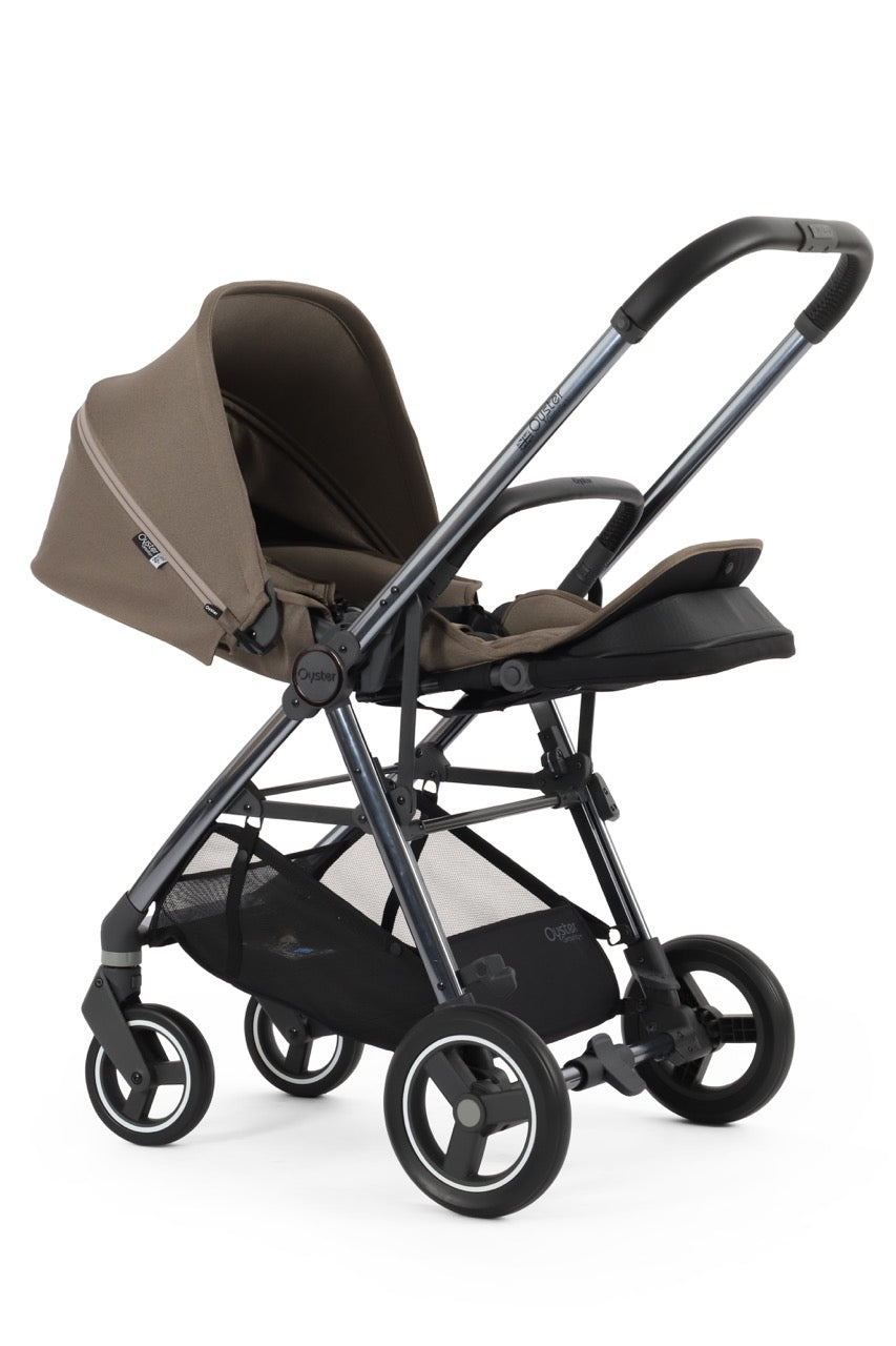 BabyStyle Oyster Gravity+ Stroller and Carrycot - Mink - Pramsy