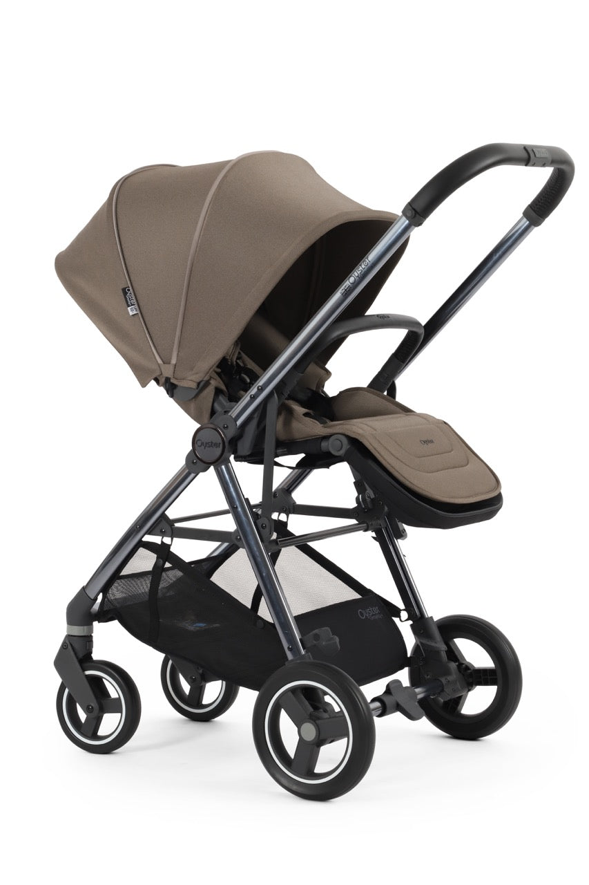 BabyStyle Oyster Gravity+ Stroller and Carrycot - Mink - Pramsy