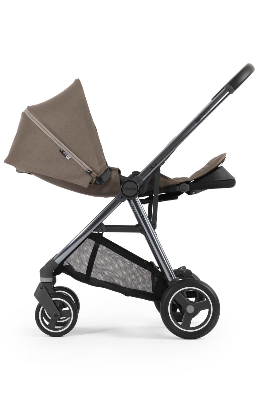 BabyStyle Oyster Gravity+ Stroller and Carrycot - Mink - Pramsy