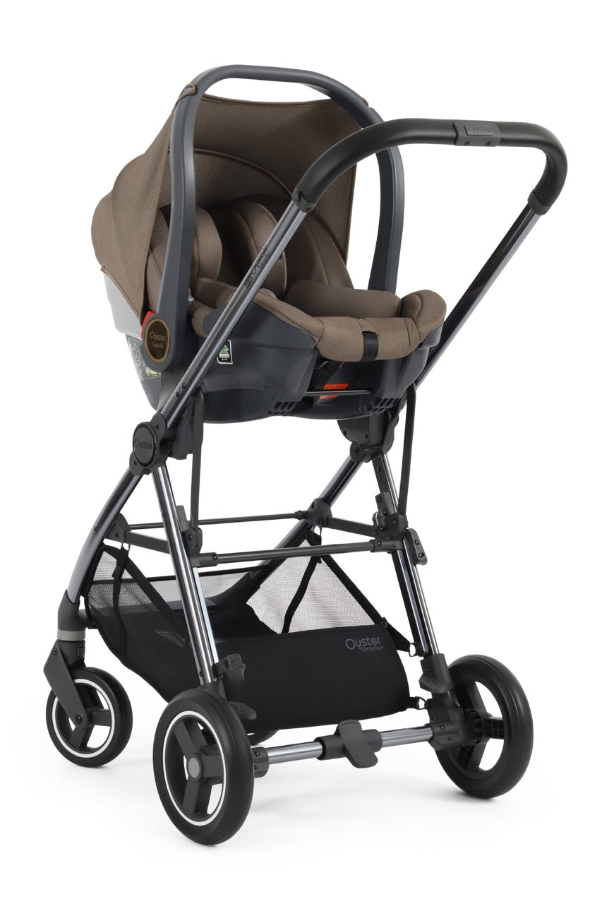 BabyStyle Oyster Gravity+ Stroller and Carrycot - Mink - Pramsy