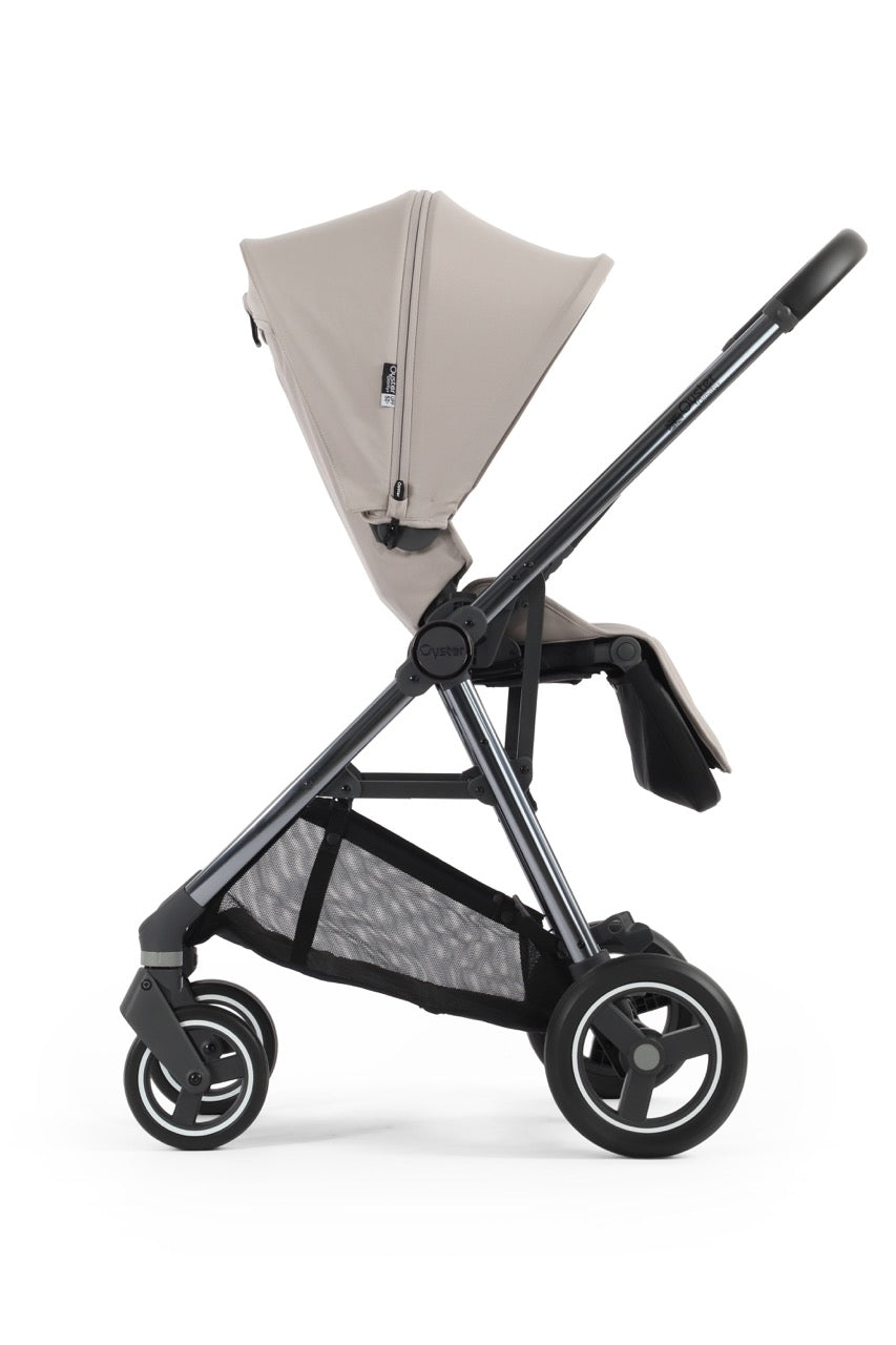 BabyStyle Oyster Gravity+ Stroller and Carrycot - Stone - Pramsy