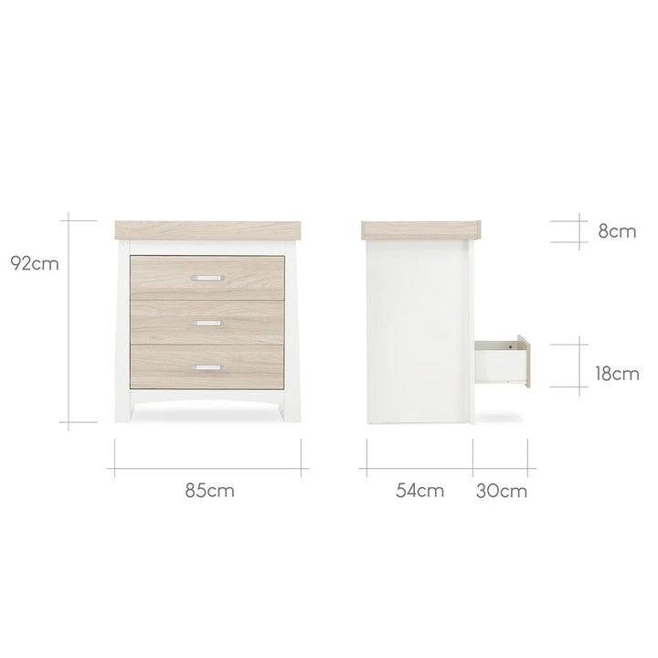 Ada Dresser & Changer - White & Ash - Pramsy