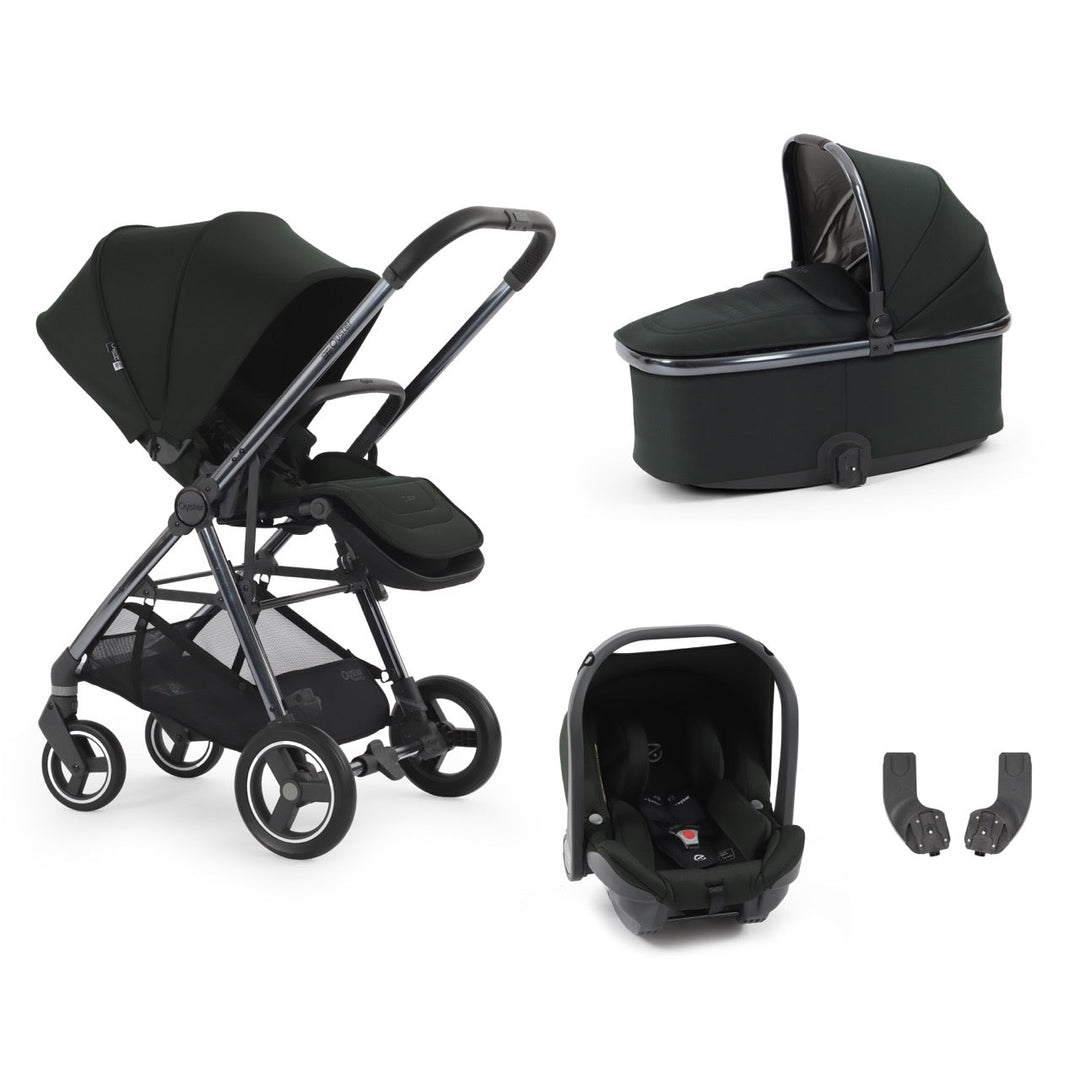 BabyStyle Oyster Gravity+ 4 Piece Package - Black Olive - Pramsy